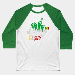 Senegal World Cup Soccer 2022 Baseball T-Shirt